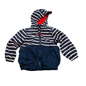 Carter's Navy and Red Hooded Jacket